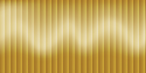 Fototapeta premium Gold brass glossy brushed metal or satin fabric gradient texture vector background