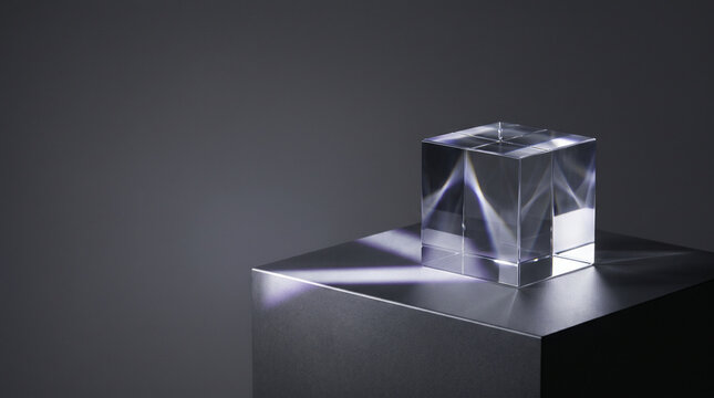 Optical glass cube on anodized metal for trusted compute