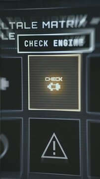 Person selects the Check Engine option