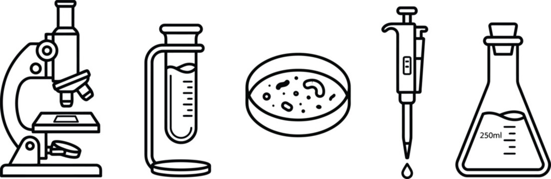 Creative Flat Icon set design