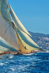 Fototapeta premium Sailing yacht race. Yachting. Sailing. Regatta 