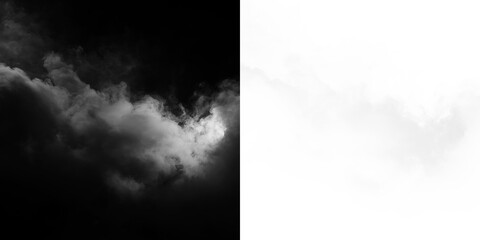 Soft white clouds drift across a clear blue sky, creating a light and airy scene for the viewer to enjoy during midday © Liubov