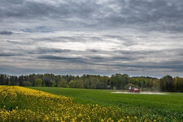 Spring agricultural work in the field. © Adam