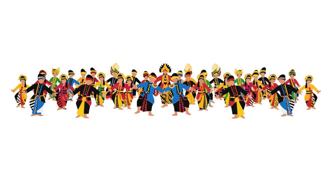 Diverse Group of People Dancing Together.