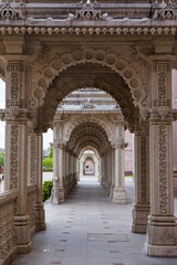 Fototapeta premium The Akshardham temple in Robbinsville, New Jersey. It is planned to be spread over 162 acres, making it the largest Hindu temple