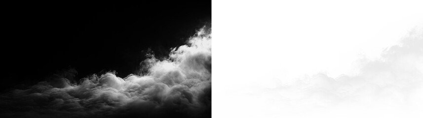 Clouds drift slowly in the sky, creating a soft texture against the empty background © Liubov