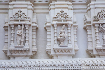 Fototapeta premium The Akshardham temple in Robbinsville, New Jersey. It is planned to be spread over 162 acres, making it the largest Hindu temple