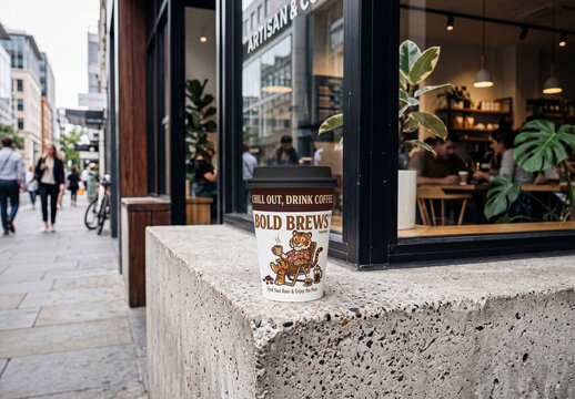 Disposable Coffee Cup Mockup