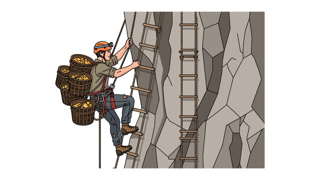 Miner Rope 2d Vector