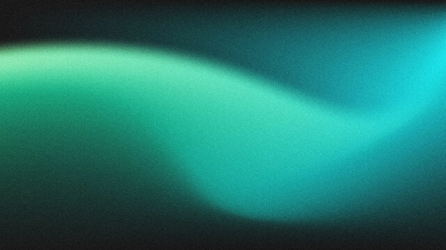 Abstract grainy gradient background with soft teal and mint green light streaks on a dark base.