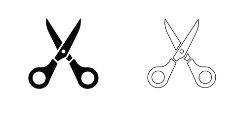 Fototapeta premium Set of Scissor Icon, Scissor Vector Illustration