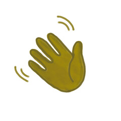 Fototapeta premium wave hands sign for elements 