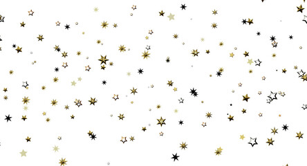 Abstract background featuring falling gold stars. Perfect for holiday greetings, party invitations, and celebratory desi © vegefox.com