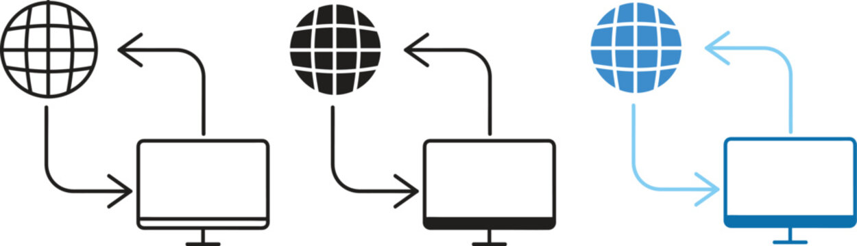 Internet Feedback Communication Icon Vector