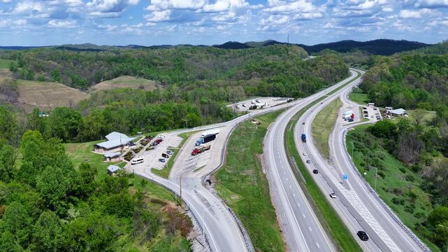 Highway Travel and Rest Stops in West Virginia