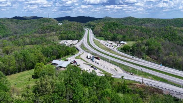 Highway Travel and Rest Stops in West Virginia