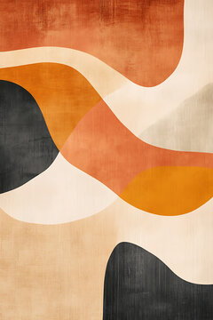 Minimal line art abstract continuous face sketch phone backdrop