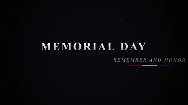 Memorial Day American Flag Tribute.