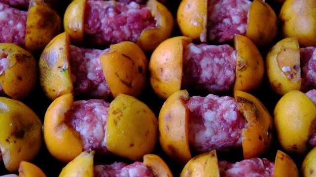 Turkish kebab, Gaziantep-style loquat kebab
