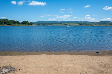 Obraz premium Summer Panorama of Vlasina Lake, Serbia