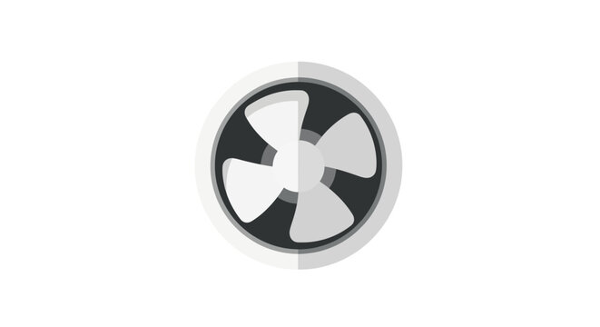 Modern black and white ceiling fan blade design.