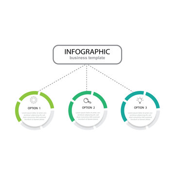 business process infographic with 3 step , timeline vector illustration