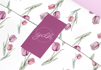 issue Paper Wrap Mockup with Retail Sticker Closure