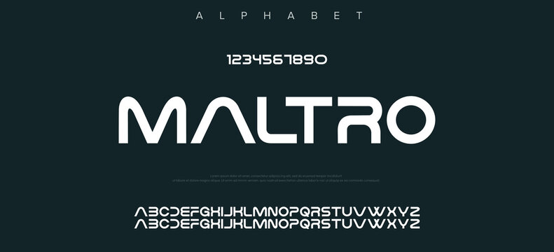 Abstract modern urban alphabet fonts. Typography sport, technology, fashion, digital, future creative logo font. vector illustration