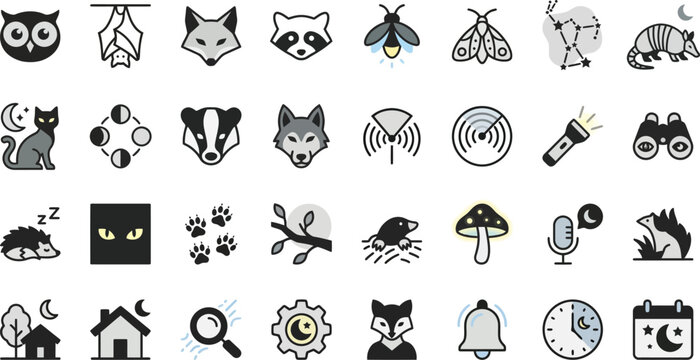 Design thinking process icons with human figures and related symbols flat vector illustration