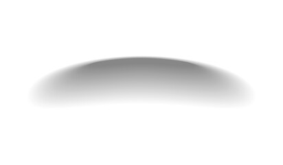 Realistic curved dome shadow effect isolated on transparent background PNG for poster and flyer design © Api Artworks