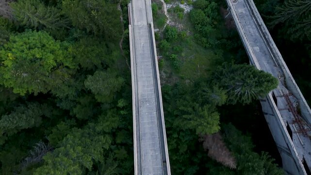 Abandoned Ski jump from olimpic games in Bosnia