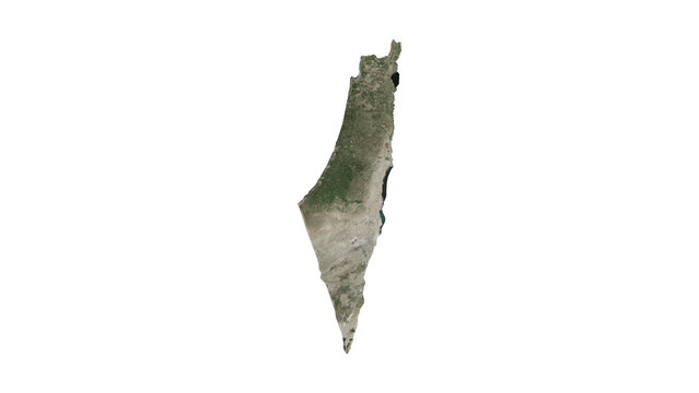 High Detailed PALESTINE Map PNG, Geographic Relief and Terrain Illustration of PALESTINE