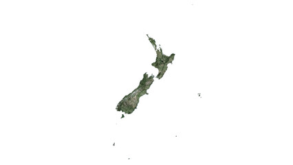 High Detailed NEW ZEALAND Map PNG, Geographic Relief and Terrain Illustration of NEW ZEALAND © Model it