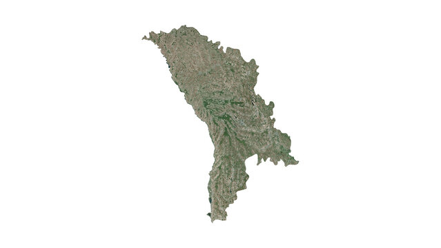 High Detailed MOLDOVA Map PNG, Geographic Relief and Terrain Illustration of MOLDOVA