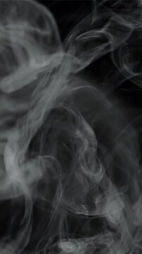 Thick white smoke. Filmed on a high-speed camera at 1000 fps. High quality FullHD footage