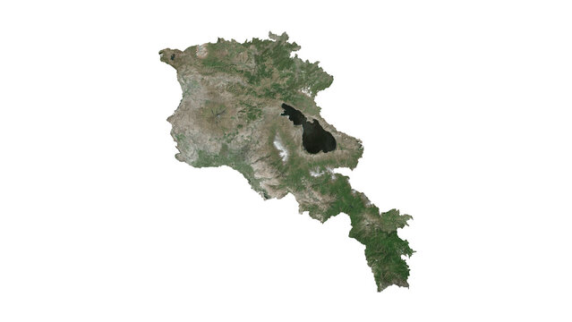 High Detailed ARMENIA Map PNG, Geographic Relief and Terrain Illustration of ARMENIA