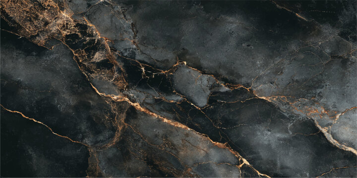 An abstract dark stone wall texture with grunge patterns under a moody night sky filled with storm clouds, fog, and soft moon light