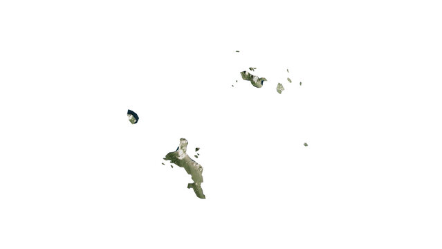 High Detailed SEYCHELLES Map PNG, Geographic Relief and Terrain Illustration of SEYCHELLES