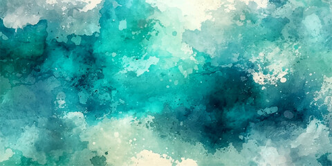 Blue underwater world map with bubbles and ocean texture background © Jubayer