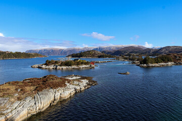 Fototapeta premium Islands in Bremanger, western Norway