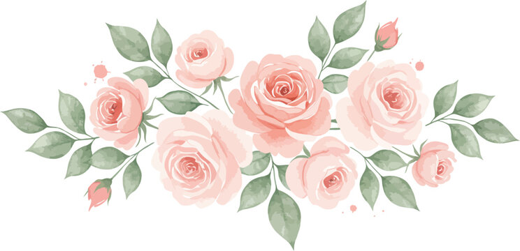 A beautiful bouquet of fresh pink and red roses isolated on a white background, making a perfect floral gift for a romantic Valentine celebration or wedding day
