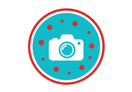 Blue loading icon with spinning dots animation on clean background isolated on transparent background