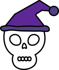 Fototapeta premium Rainbow Halloween Clipart.