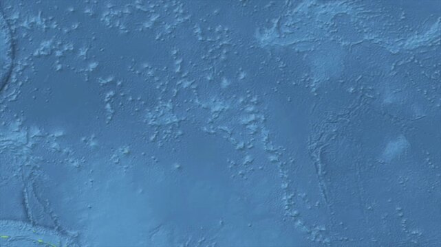 Cinematic Zoom from World Map to MARSHALL ISLANDS Terrain Map, Earth Navigation Animation