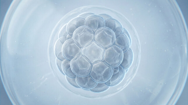 Journey of early life revealing the delicate and intricate cellular division within a biological sphere