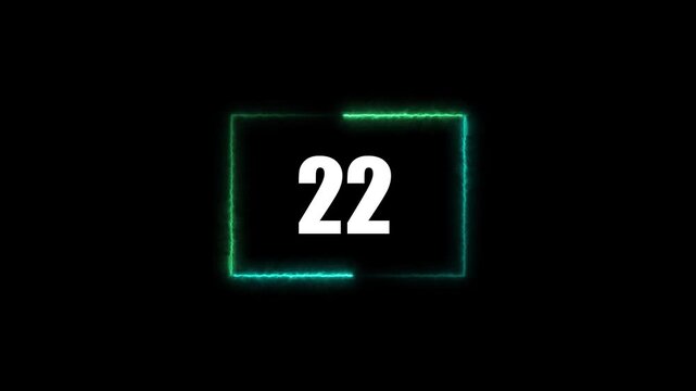 loading icon neon light rectangle frame white color Animation. 58 Download progress, interface white color Animation.