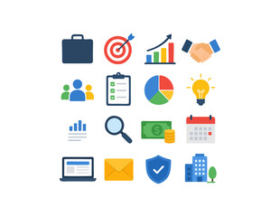Fototapeta premium set of icons for Business icon