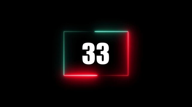 loading icon neon light rectangle frame white color Animation. 86 Download progress, interface white color Animation.