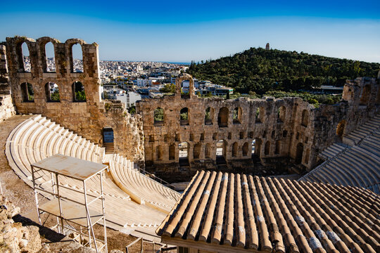 Odeon of Herodes Atticus amphitheater panorama
