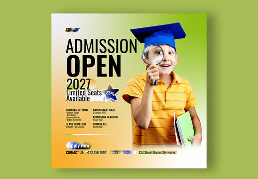 Admission Social Media Post